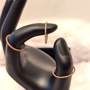 💵2/$10Bundle and Save💵 3 Metallic Rings Bronze, Silver and Gold Toned Textured